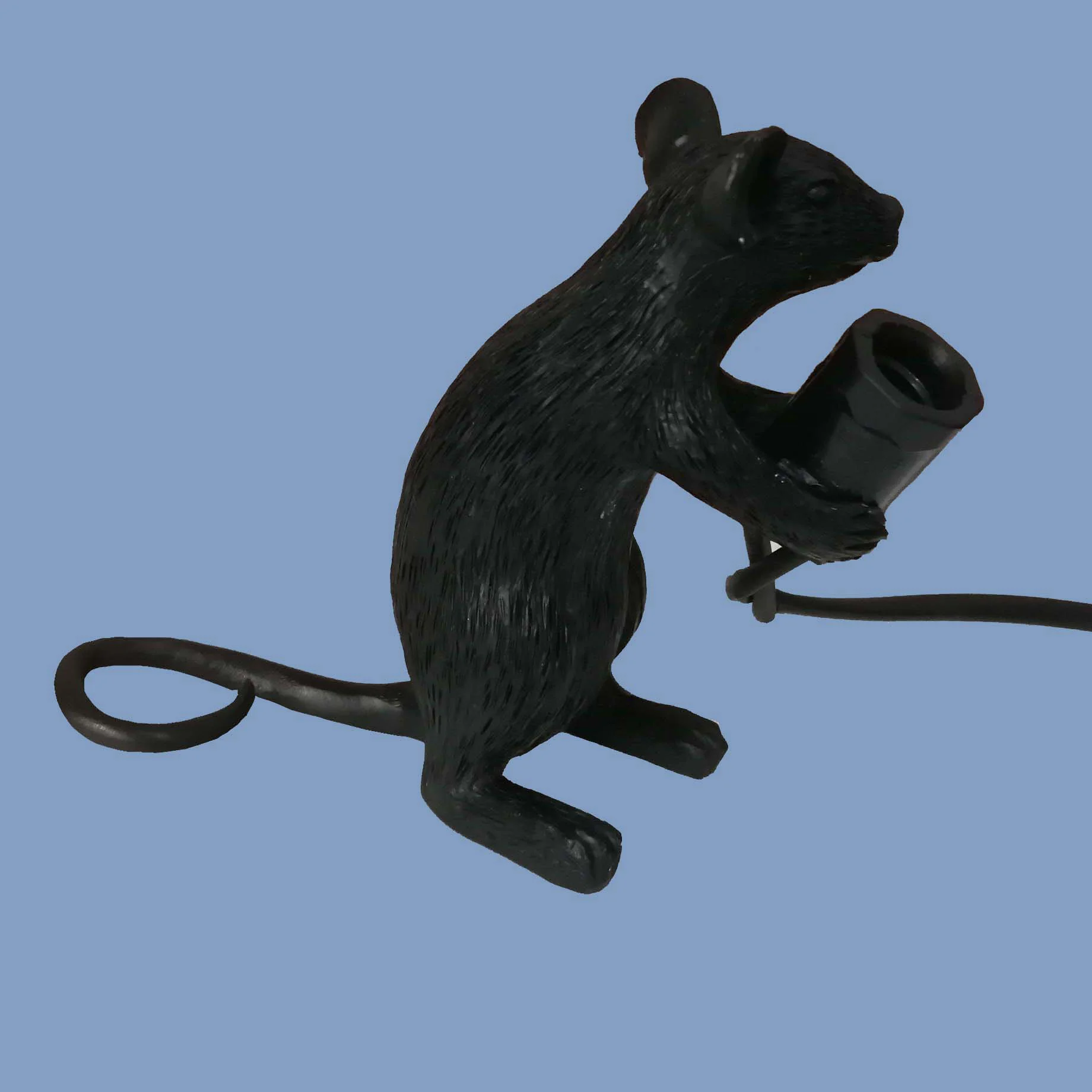 Постмодерн яркий прекрасный полимерный стол с мышкой лампа прикроватный Декор светильник E14 лампа в комплекте мини-мышь настольная лампа детская комната ночной Светильник - Цвет абажура: black stand mouse