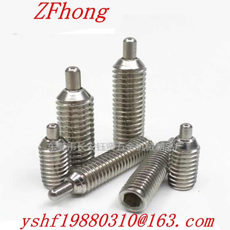10pcs M3 M4 M5 M6 M8 M10 M12 Hex Socket Spring Loaded Pin Plunger