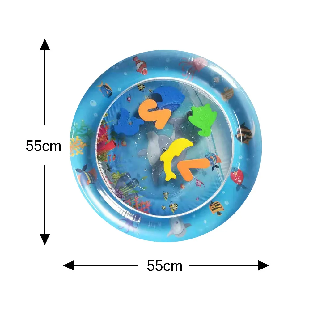 Детский водный игровой коврик, игрушка для ванной, океан, надувной детский животик, игровой коврик для малышей, для развлечения, игровой центр, Прямая поставка
