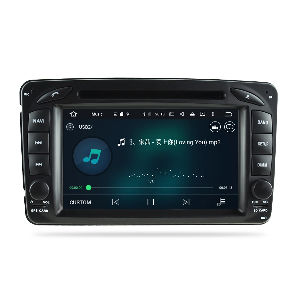 Sale 4G RAM Android 8.0Car DVD Stereo for Mercedes/Benz//W209/W203/W208/W463/Vaneo/Viano/Vito Radio GPS Navigation Video Audio 4