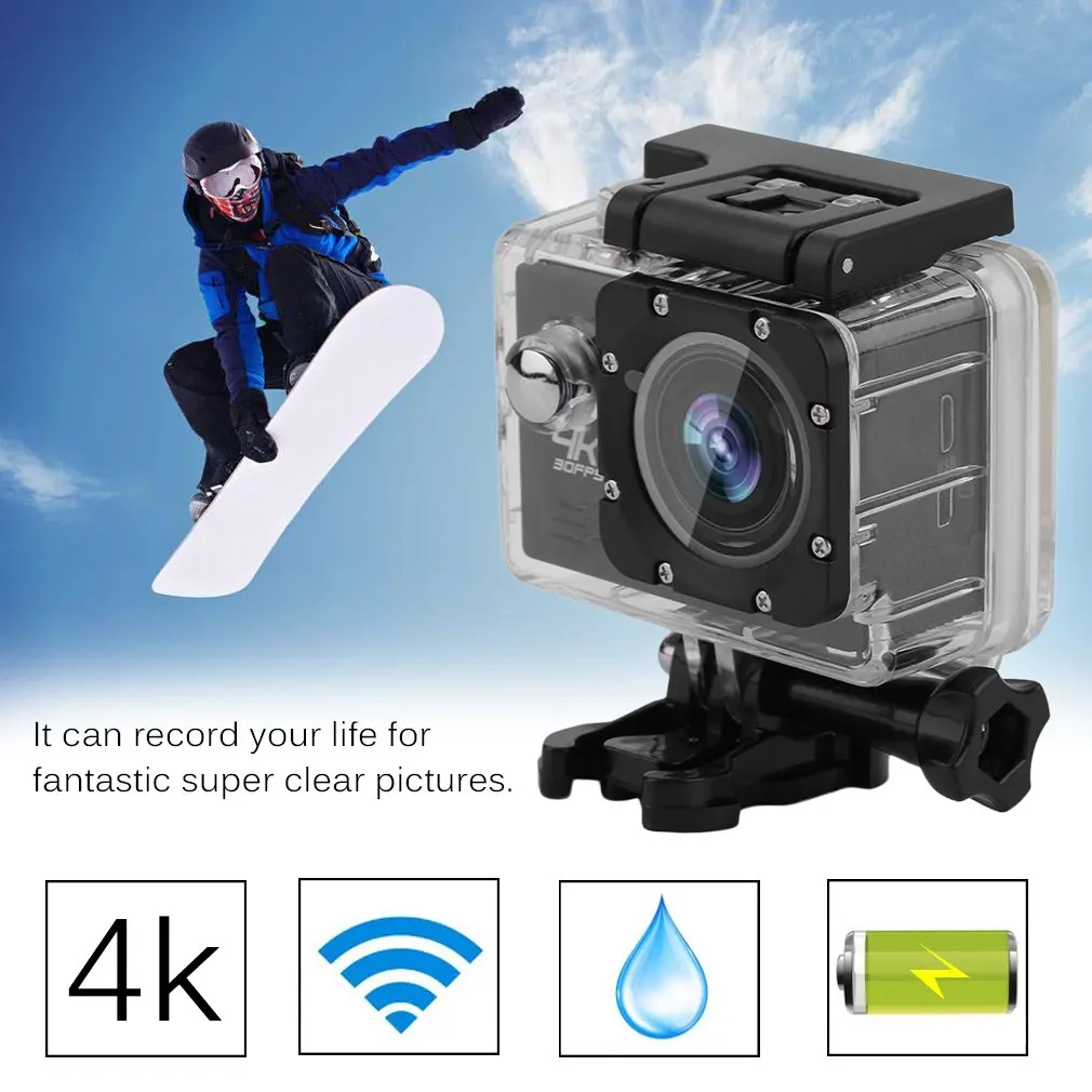 

Professional Action Camera Set EK7000 Ultra HD Wireless Waterproof 12MP Wifi Sports Action Camera DV Camcorder