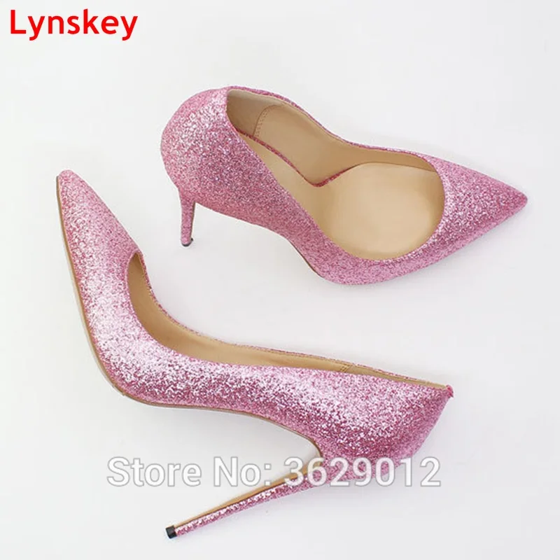 

Lynskey Hot Selling Bing Bing Women Pumps Sexy High Heels Women Shoes Thin Heels Female Shoes Wedding Shoes Pink Lady shoes