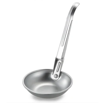 

Lixada Lightweight Aluminum Folding Spoon Outdoor Portable Spoon Flatware for Outdoor Travel Camping Picnic Dinner Cookware