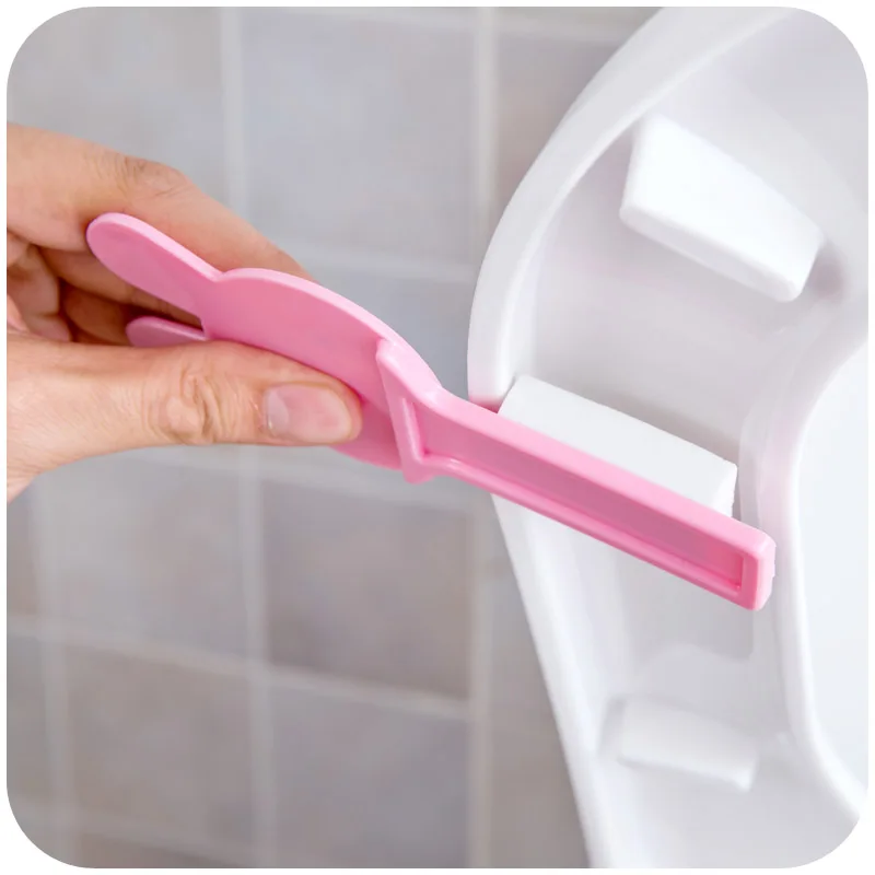 1pc Cartoon Toilet Seat Lifters For Home Bathroom Plastic Toilet Cover Handle Holders Portable Toilet Lid Lifting Sticks