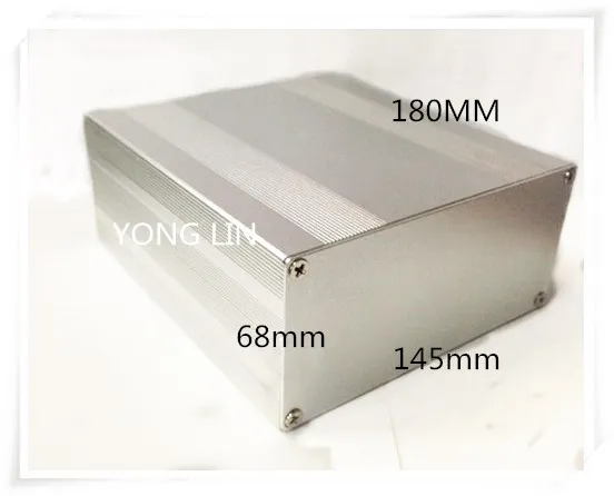 

1piece Aluminum box 145*68-180mm/DIY Small acoustic enclosure/Controller shell/ Receiver chassis shell