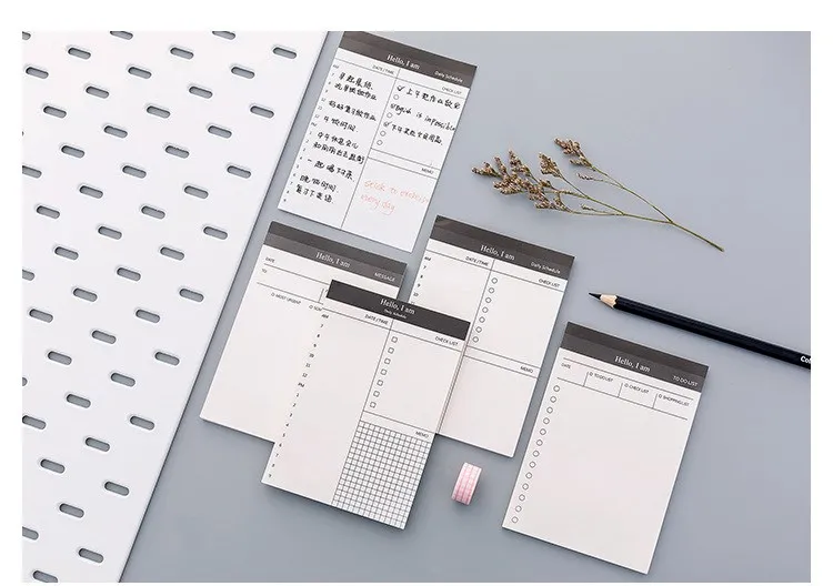 1 шт. маленький простой бумажный блокнот ежедневник офисный стол чек-лист блокнот школьные канцелярские принадлежности