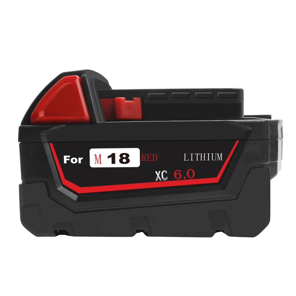 Powtree для Milwaukee 6000mAh 18V M18 электроинструменты литий ионная батарея замены 48 11 1840 1815