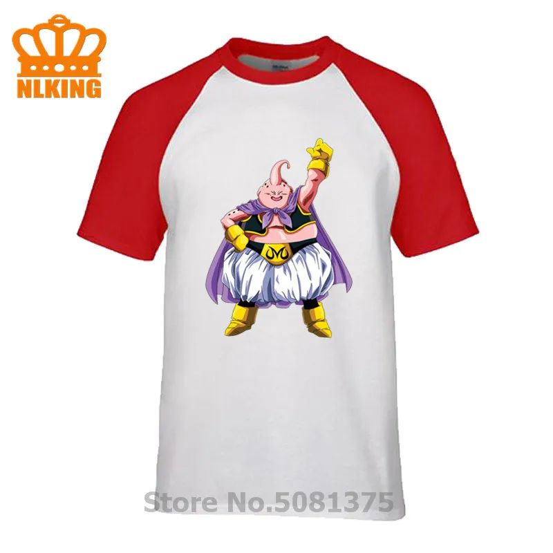 

Anime Dragon Ball Z Cosplay Majin Buu Cosplay Costumes T-Shirts Cute Chubby Majin Buu T Shirt Men Fashion Cotton Short Sleeve
