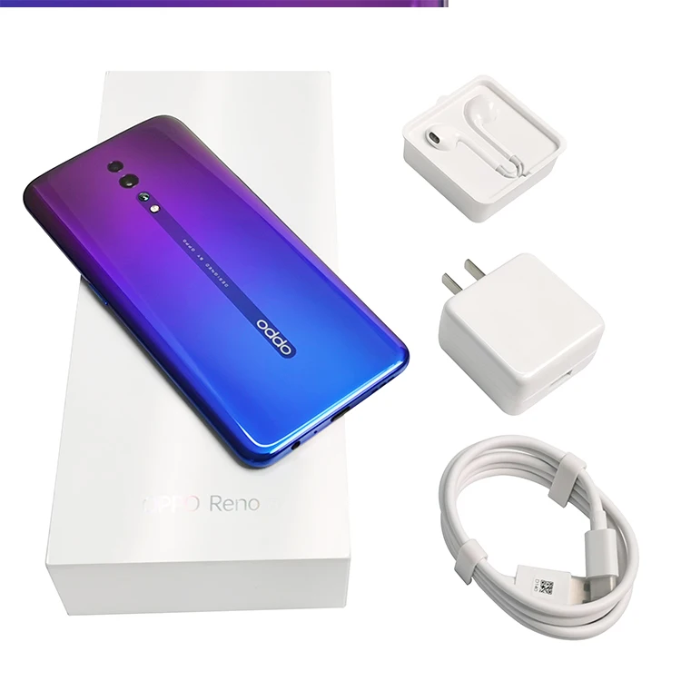 Новая модель Oppo Reno Z Смартфон Android 9,0 48.0MP+ 32.0MP экран отпечатков пальцев Helio P90 6," ips 2340X1080 6G ram