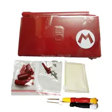 Горячая Полный красного цвета Корпус чехол мультфильм версия оболочки для DS Lite DSL с винт кнопки Наборы отвертки