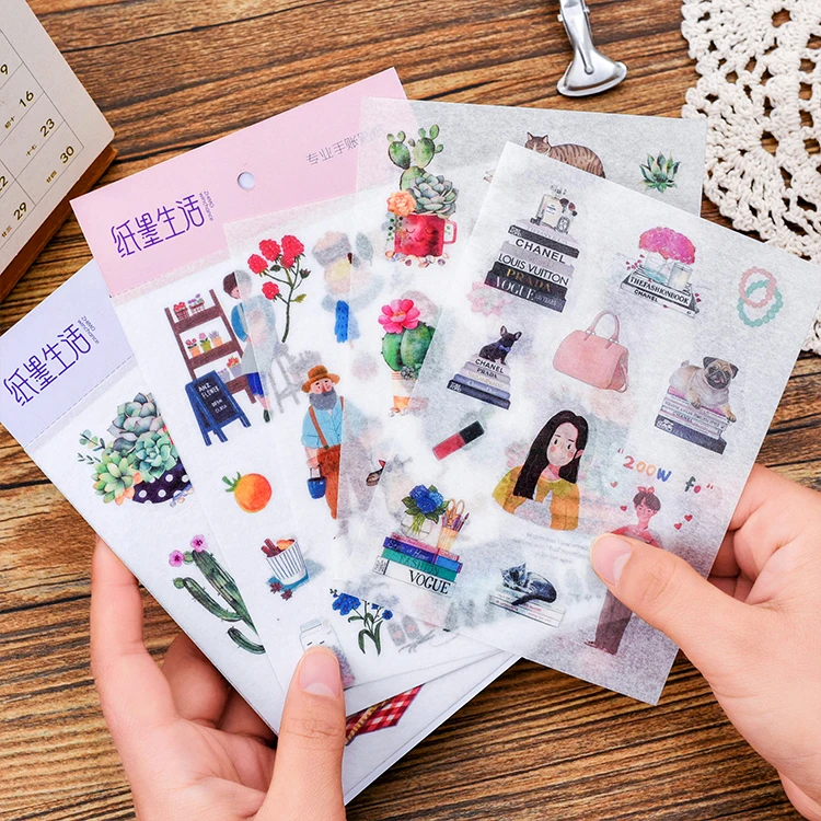 1 шт. жизнь вещи серии тема бумага Стикеры подарок DIY Kawaii Скрапбукинг Sticky