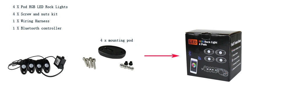 4pods rock light package