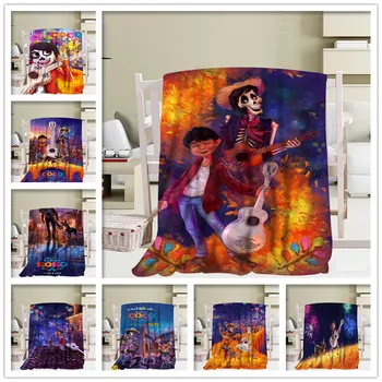 

Customizable Pixar Coco Blankets 3D Printing Soft Blanket Throw on Home/Sofa/Bedding Portable Adult Travel Cover Blanket