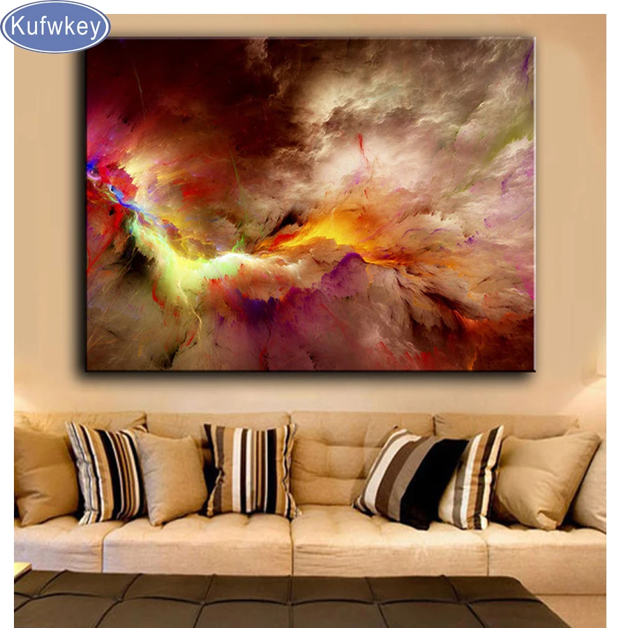 

5d Diamond Mosaic Embroidery Abstract unreal Clouds Diamond Painting Full square Rhinestone cross stitch Decor diamond patterns