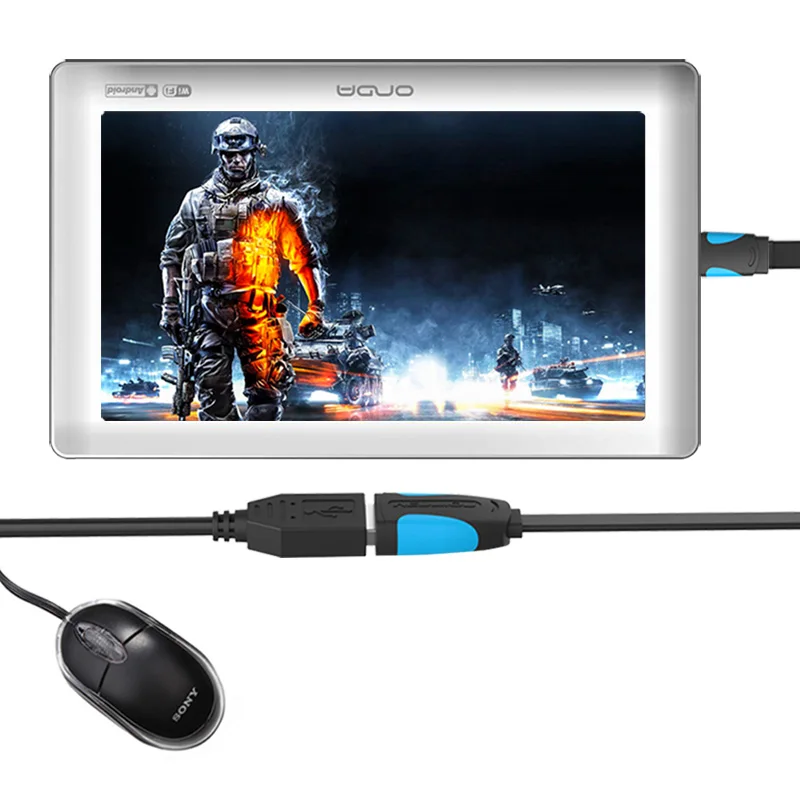 Vention البسيطة USB كابل OTG 0.1 m 0.25 m الذكور البسيطة USB إلى أنثى USB OTG محول ل GPS كاميرا المحمول هاتف لوحي U القرص ماوس