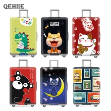 Чехол для багажа, эластичный чемодан на колесиках, защитный чехол для багажа, мультяшный чехол для чемодана, Детские Мультяшные аксессуары для путешествий