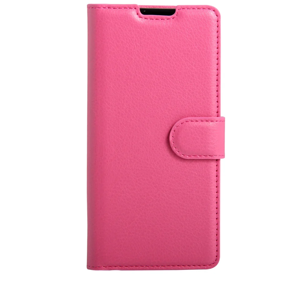 Для LG Stylus 2 Бумажник чехол LS775 K520 K520DY кожаные чехлы-раскладушки и чехлы для LG stylo 2 чехол для телефона из материала TPU чехол с держателем для карт - Цвет: Rose red