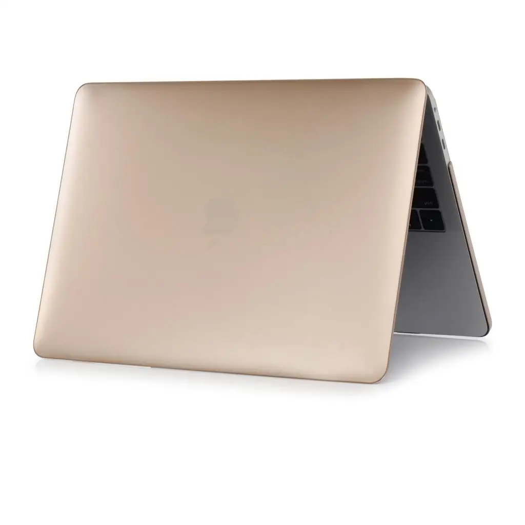 Новинка, Матовый Жесткий Чехол для ноутбука Apple MacBook Air Pro retina 11 12 13 15 дюймов, Жесткий Чехол Pro Touch Bar 12 13 15 дюймов - Цвет: Glod