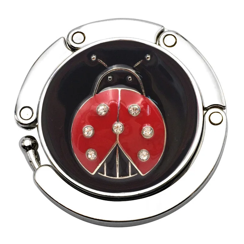 Mini Butterfly Beetle Folding Hanger Holder Table Hook for Purse Handbag Utility Handoek Haak Gancho Puerta Home Improvement#w