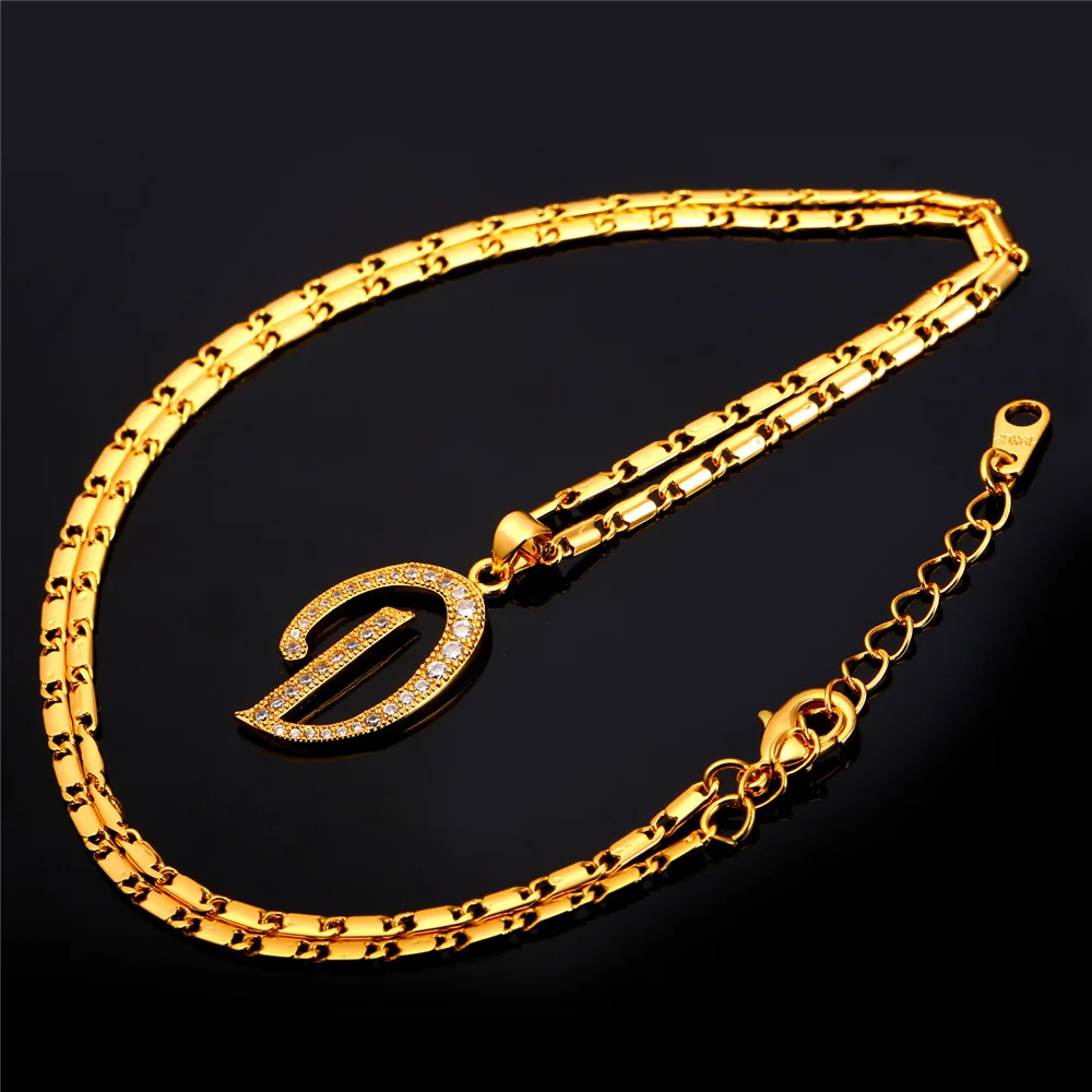 u7 name jewelry alphabet d letter pendant charm necklace gold silver d d 5 character sheet