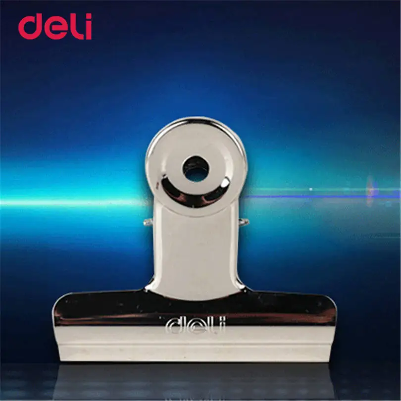 

Metal Office Accessories Deli Paper Clip Binder Small Design Clips Stainless Steel Silver Paper Clips size 76 mm Clips