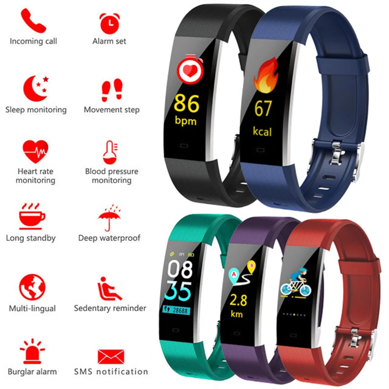 

OGEDA Women men Watch Bluetooth LED Luxury Brand Casual Simple Smart Women Fintness Reloj Mujer Drop Shipping Shock Resistant v5