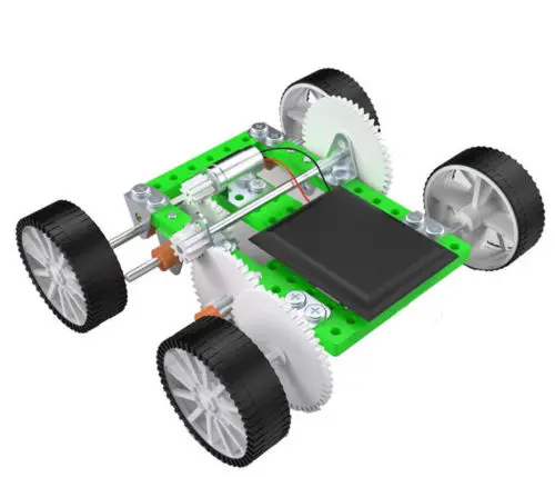 JMT DIY Mini Solar Car Plastic Puzzle font b Toy b font Technology Manual for Children