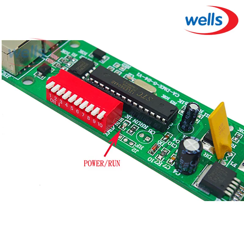Контроллер DMX512 3CH общий анод постоянного напряжения защита от короткого