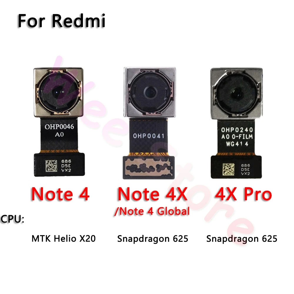 Оригинальная основная задняя камера для Xiaomi mi Red mi Note 4 4A 4X Pro Global задняя камера гибкий кабель