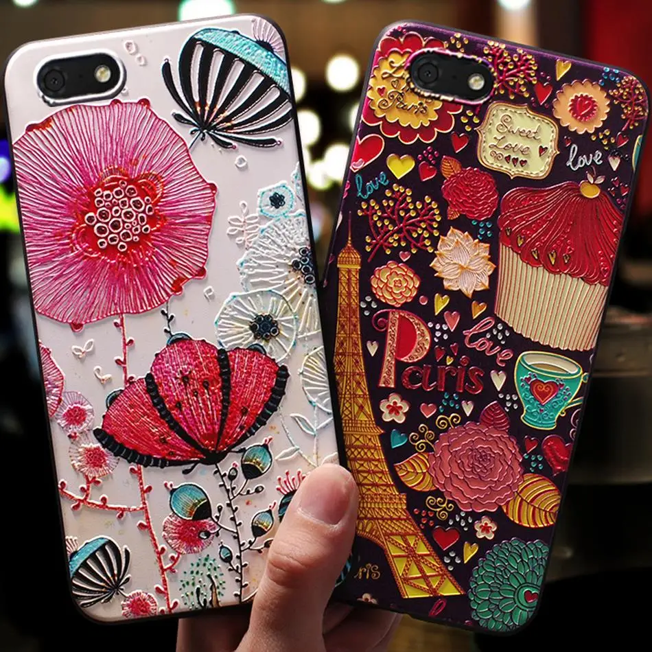 

Coque,cover,case For HuaWei Y5 2018 Y5 Prime y 5 y5prime = honor 7s Silicon Silicone 3D Cute mobile On luxury phone Back cases