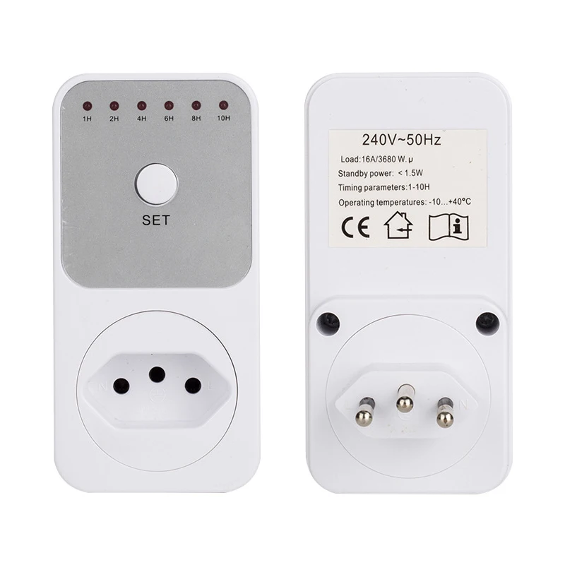 

Electronic Digital Timer Switch EU UK BR FR Plug 240V 50Hz Kitchen Timer Countdown Time Setting Swtich Timing Socket