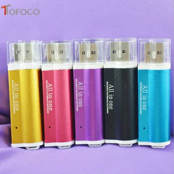 

Multi All in 1 Micro USB 2.0 Memory Card Reader Adapter for Micro SD SDHC TF M2 MMC MS PRO DUO Card Reader High Quality