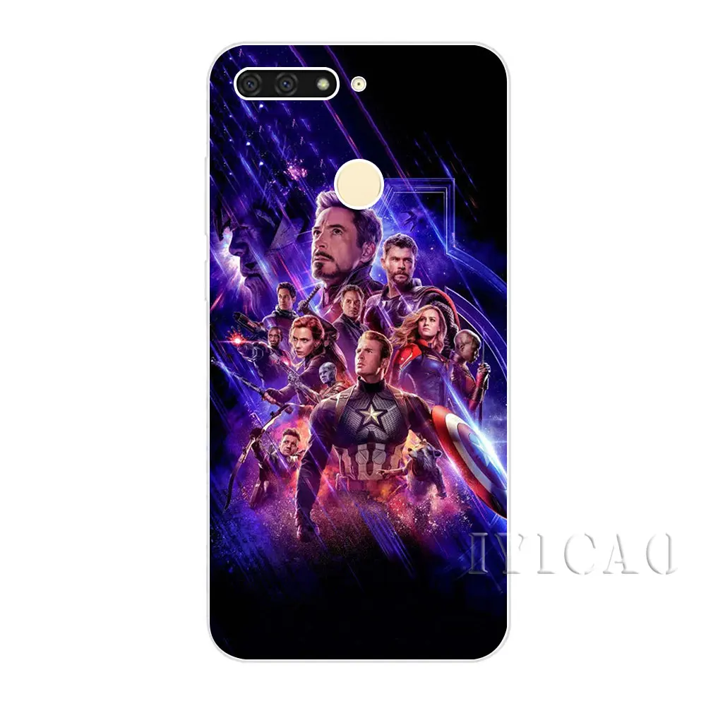 Жесткий чехол IYICAO The Avengers Final batch для huawei Honor Play Note 10 6A 6C 7A Pro 7C 7X 8C 8X8 9
