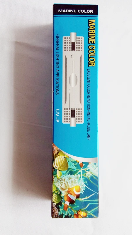 HQI 150W 6500k 10000k 14000k 20000K METAL HALIDE BULB double ended R7S socket "MARINE COLOR" aquarium light,aquarium lamp