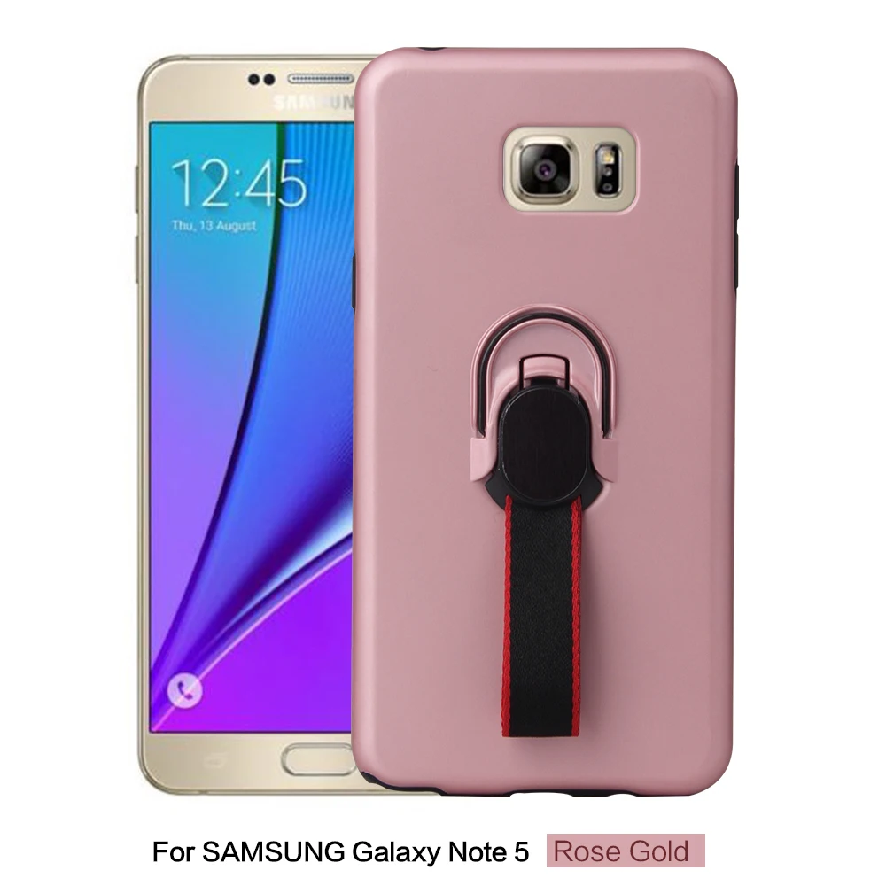 Для samsung Galaxy Note 5 Note5 N920 N920C N920g N9200 N920i SM-N920 SM-N920C SM-N920g 2 в 1 Гибридный Невидимый Кольцо стенд случае