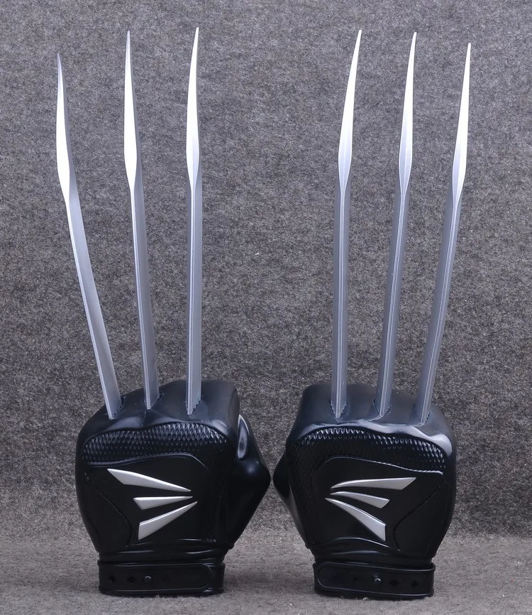 

1 : 1 Cosplay 1pair X Men The last stand Wolverine Super Hero X-MEN claws gloves Model Costume party simulation boxglove gift