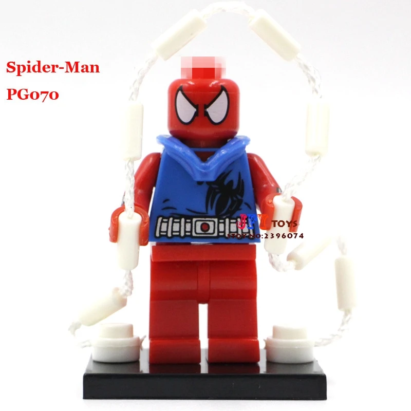 

Single Sale superhero Spiderman Series building blocks model bricks toys for children brinquedos menino
