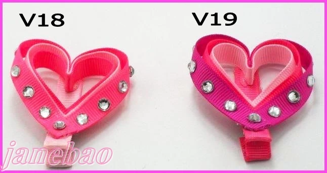 

free shipping 1000 pcs 2.5'' heart Valantine's Day hair bows fashion girl boutique hair bows