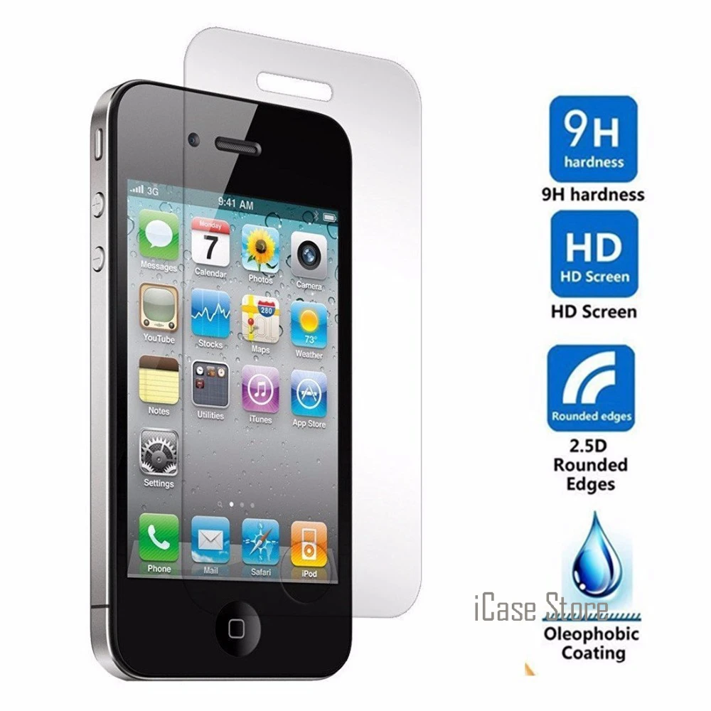 Ультра тонкий протектор экрана из закаленного стекла Чехлы для iphone 5 s чехол