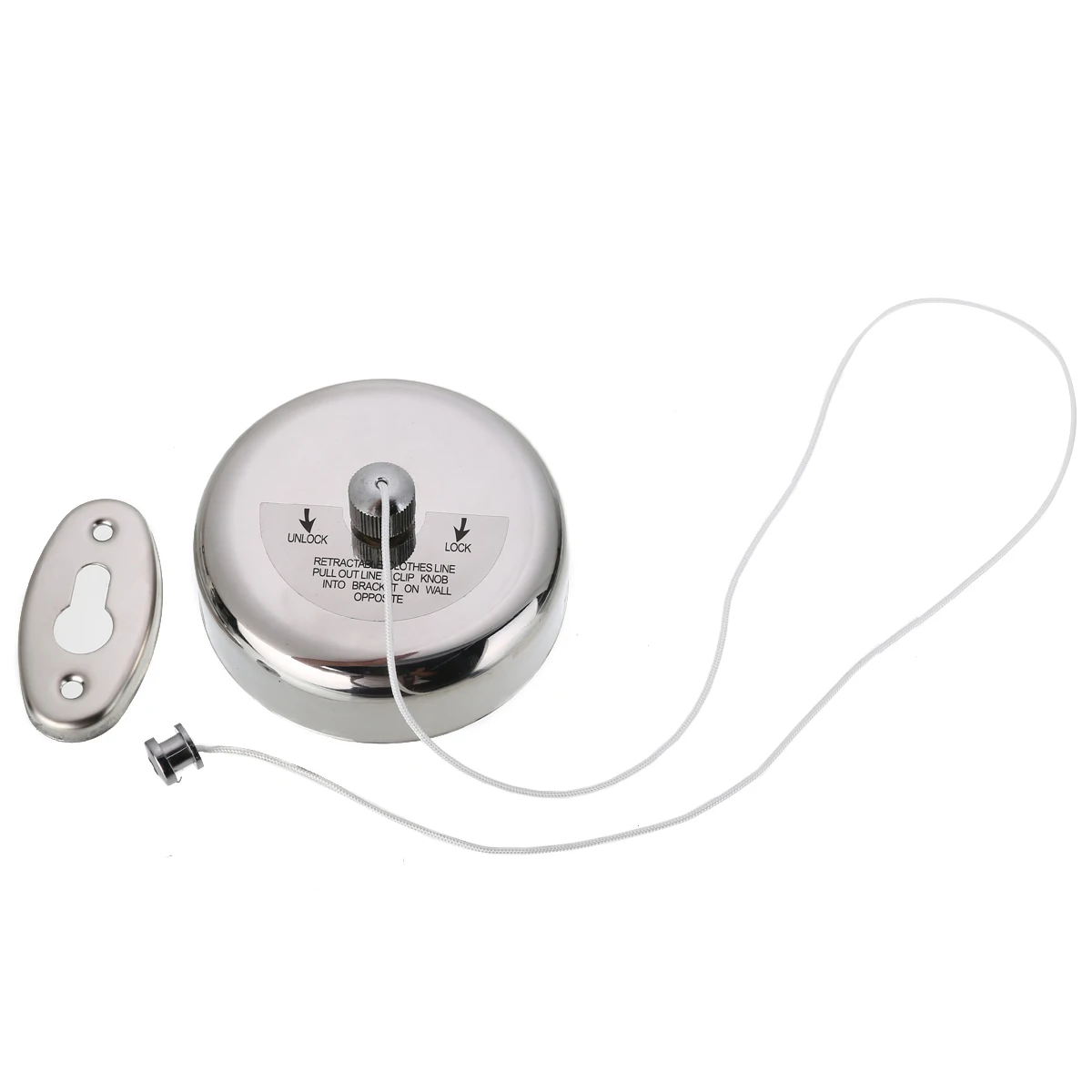 Stainless Steel Clothesline Retractable Clothes Line Dryer Laundry line with Screws Wall Mounted Hanger Racks For Household