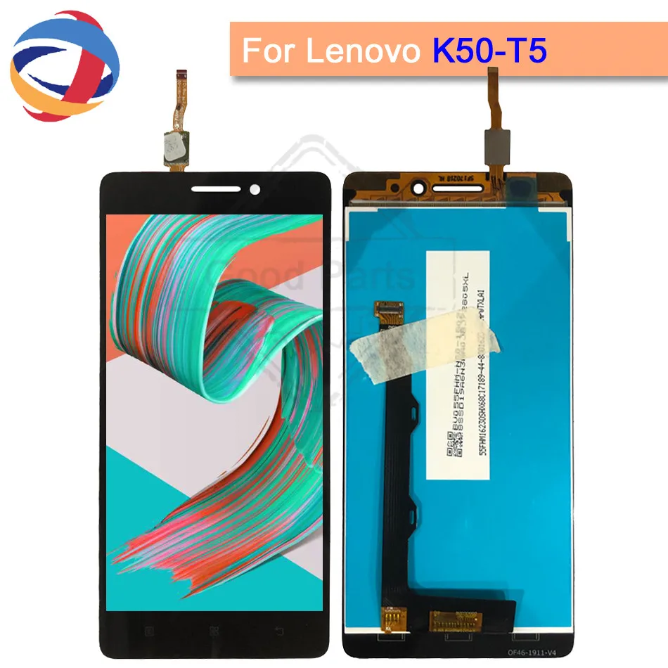 

For Lenovo K50-t5 K3 Note K50a40 LCD Display Touch Screen Assembly With Frame For Lenovo K50-t3s Replacement Parts lcd+tools