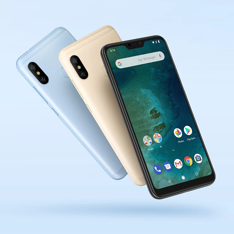 النسخة العالمية شياو mi mi A2 لايت 3 GB 32 GB الهاتف الذكي 5.84 'كامل شاشة أنف العجل 625 12MP المزدوج كاميرا الروبوت واحد CE الهاتف