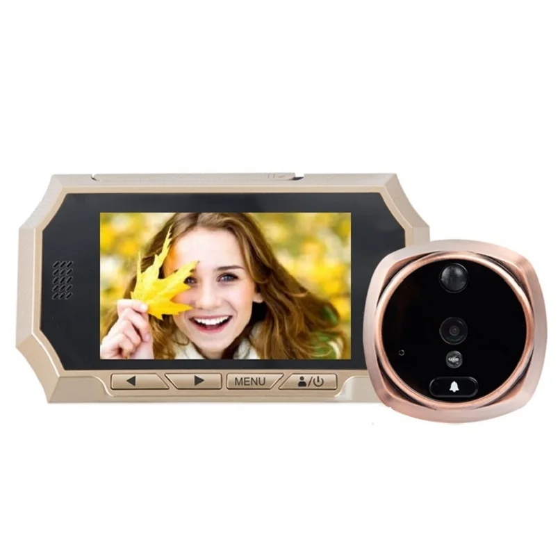 

4.3 inch LCD door viewer video peephole camera IR Night vision PIR Motion Sensor door eye Photos Taking Video Recording Max 32GB