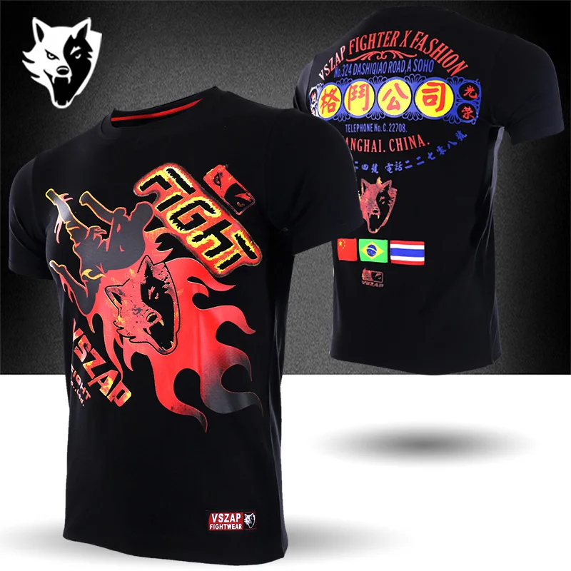 VSZAP ltd. Футболка Thailand MMA Бокс Спорт тайский бокс Kampf свитшоты Boxen Muay Thai Boxing Thai Strumpfhosen mma