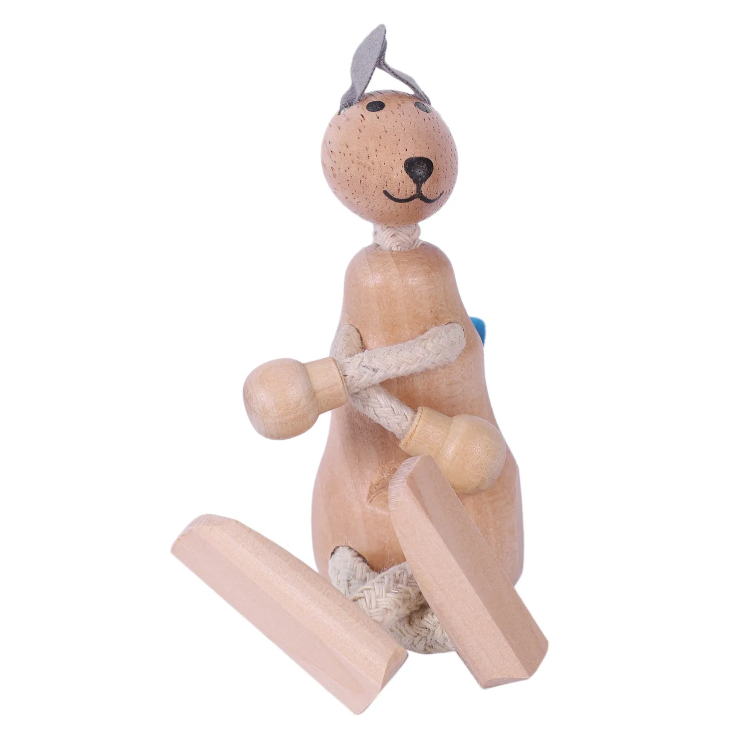 3D деревянные милые строительные блоки в виде животных, декоративная кукла, маленькая модель животного, обучающая игрушка для детей, статуя животного K