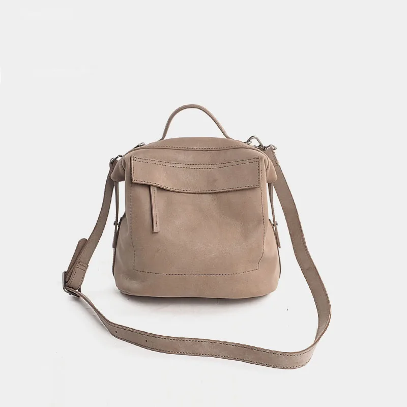 

Vendange new spring and summer original sheepskin bag retro portable small leather bag 2403L