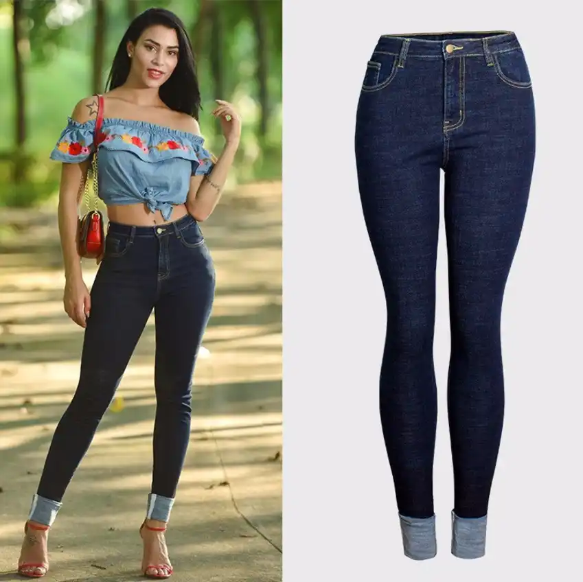 blue jean trousers for ladies