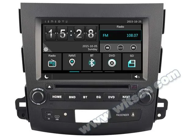 8&quot Capacitive Touch Screen Special Car DVD for Mitsubishi Outlander 2006-2012 with Tire Pressure Monitoring System Support | Автомобили
