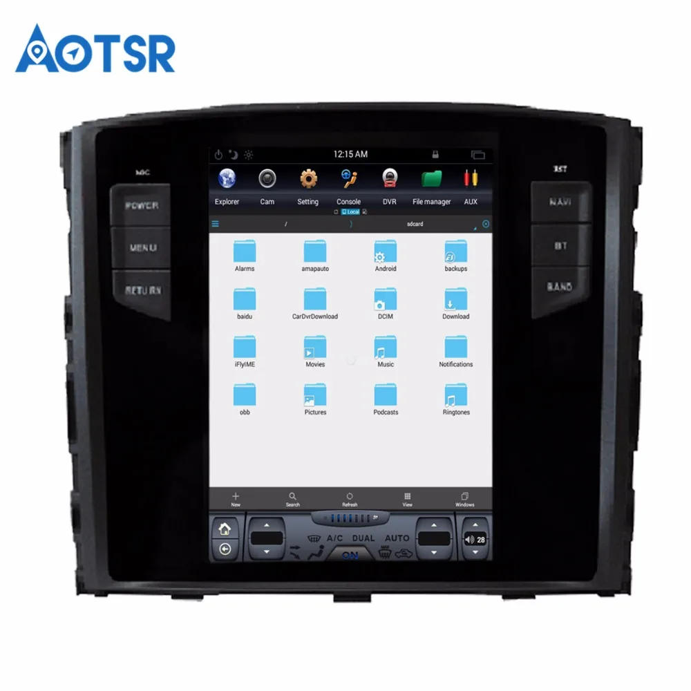 Discount Android 7.1 Tesla style Car No DVD Player GPS Navigation For MITSUBISHI PAJERO V97 V93 Shogun Montero 2006+headunit multimedia 3
