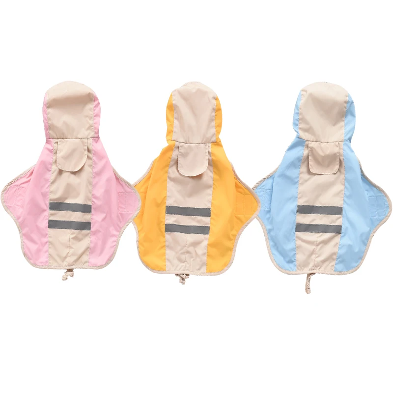 

Reflective Raincoat Dog Small Hooded Golden Retriever Dog Rain Coat Poncho For Animal Rain Clothing Dachshund Pitbull Chihuahua